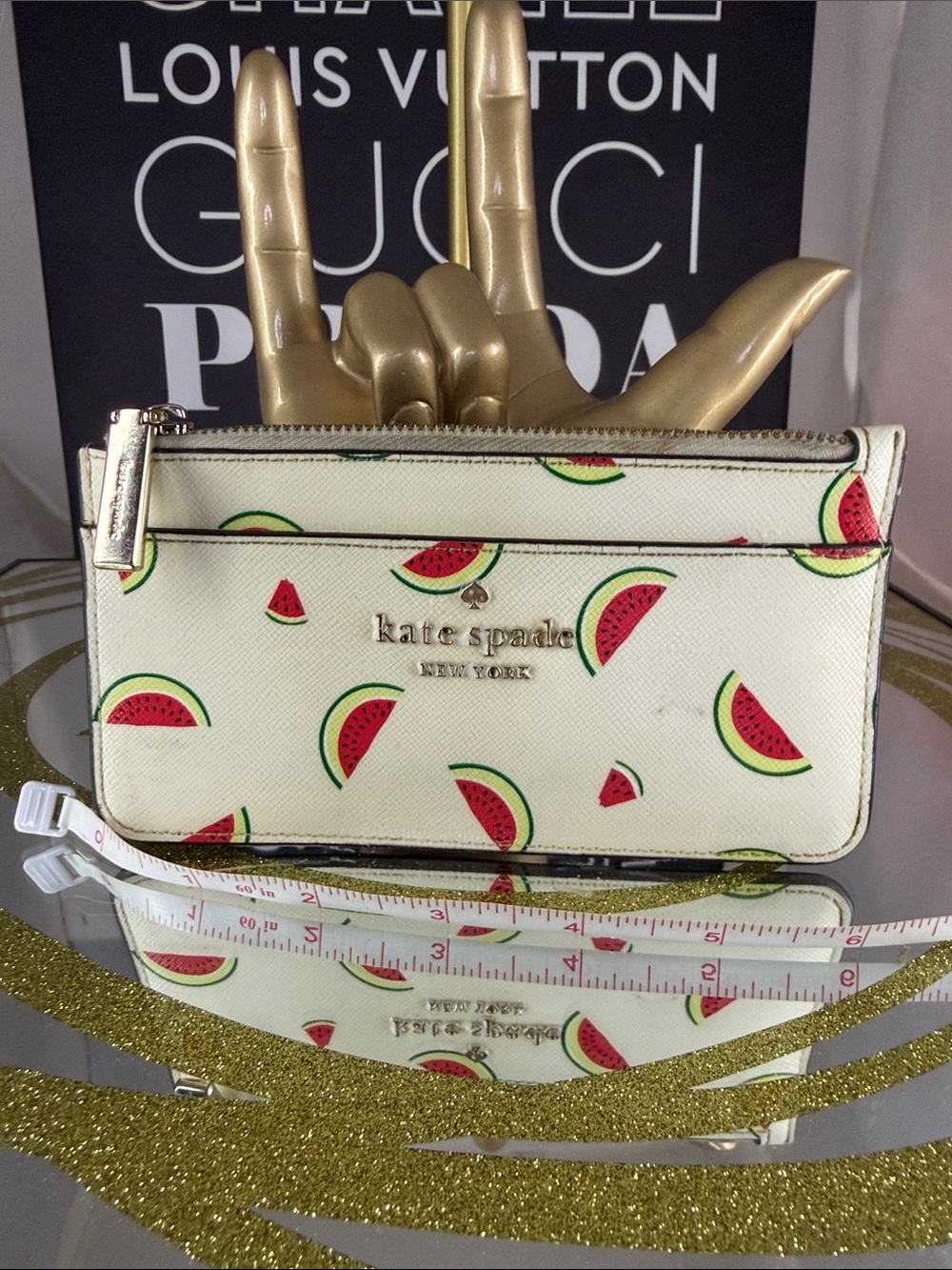 kate spade White Watermelon Slice Cardholder Wallet - Picture 3 of 7